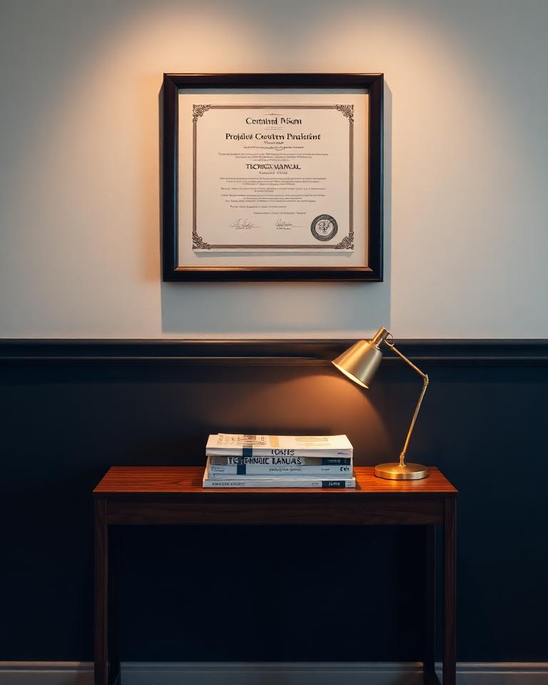 Credentials — editorial illustration