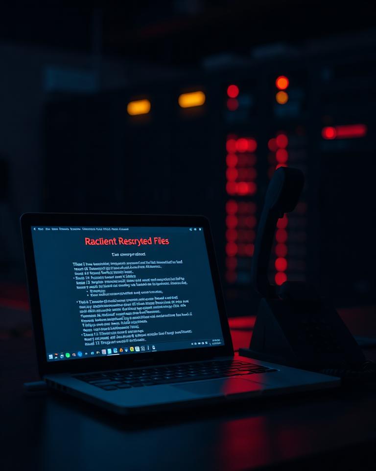 Ransomware Response — editorial illustration